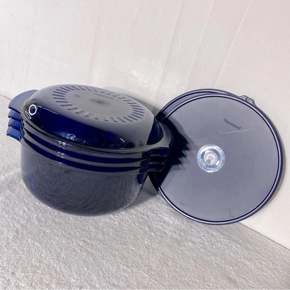 Tupperware Blue Microwave Stack Cooker Set 6Pc - Picture 14 of 16